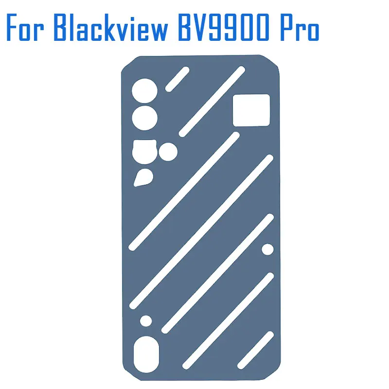 Original Blackview Bv9900 Pro Battery Cover Soft Back Cover Housing Adhesive Replacement Accessories For Blackview Bv9900 Pro