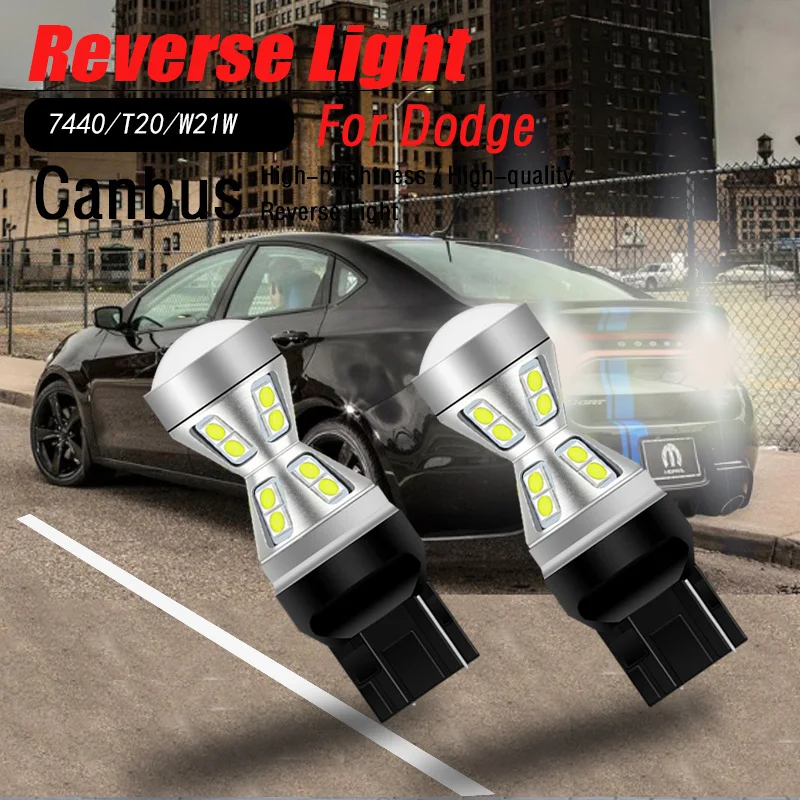 2 Pezzi Canbus Nessun Errore Led Luce Di Retromarcia Blub Lampada Di Backup Automatica W21W 7440 T20 Per Dodge Dart 2012-2016 Viaggio 2013-2017