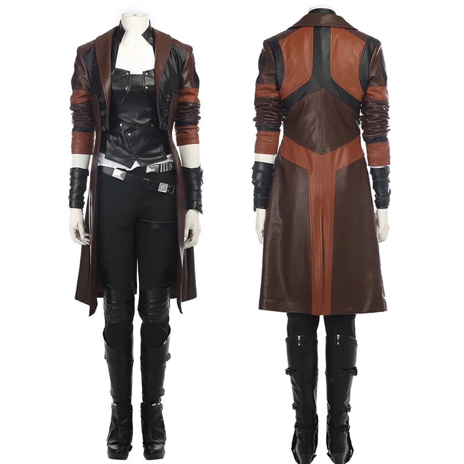 Cosdaddy Gamora Costume Cosplay Donne Adulte Cappotto Pantaloni Gilet Vestito Halloween Carnival Party Costume