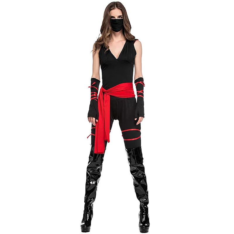 Halloween Role-Playing Sexy Femminile Ninja Pagliaccetto Costume Anime Costume Ninja Stage Game Uniform