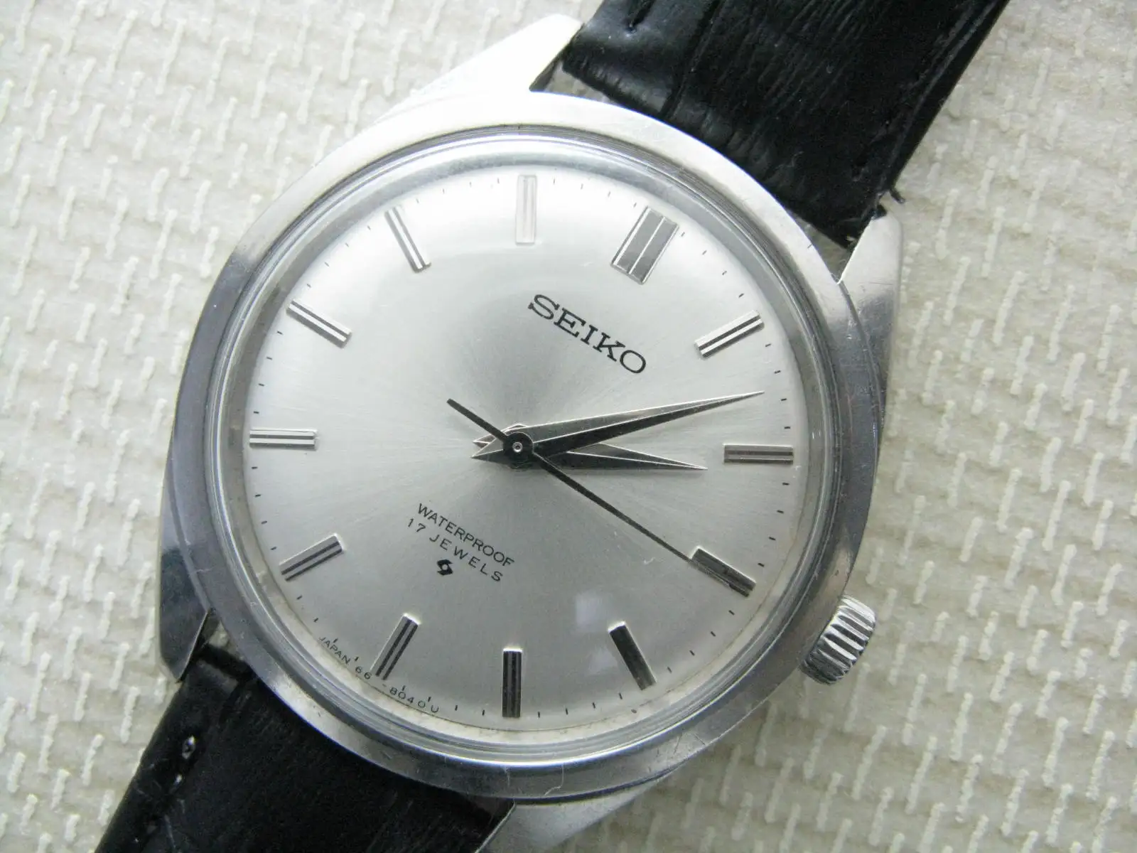 1960S Seiko 66A Orologio Da Uomo Vintage Manuale "Big Face Cat"