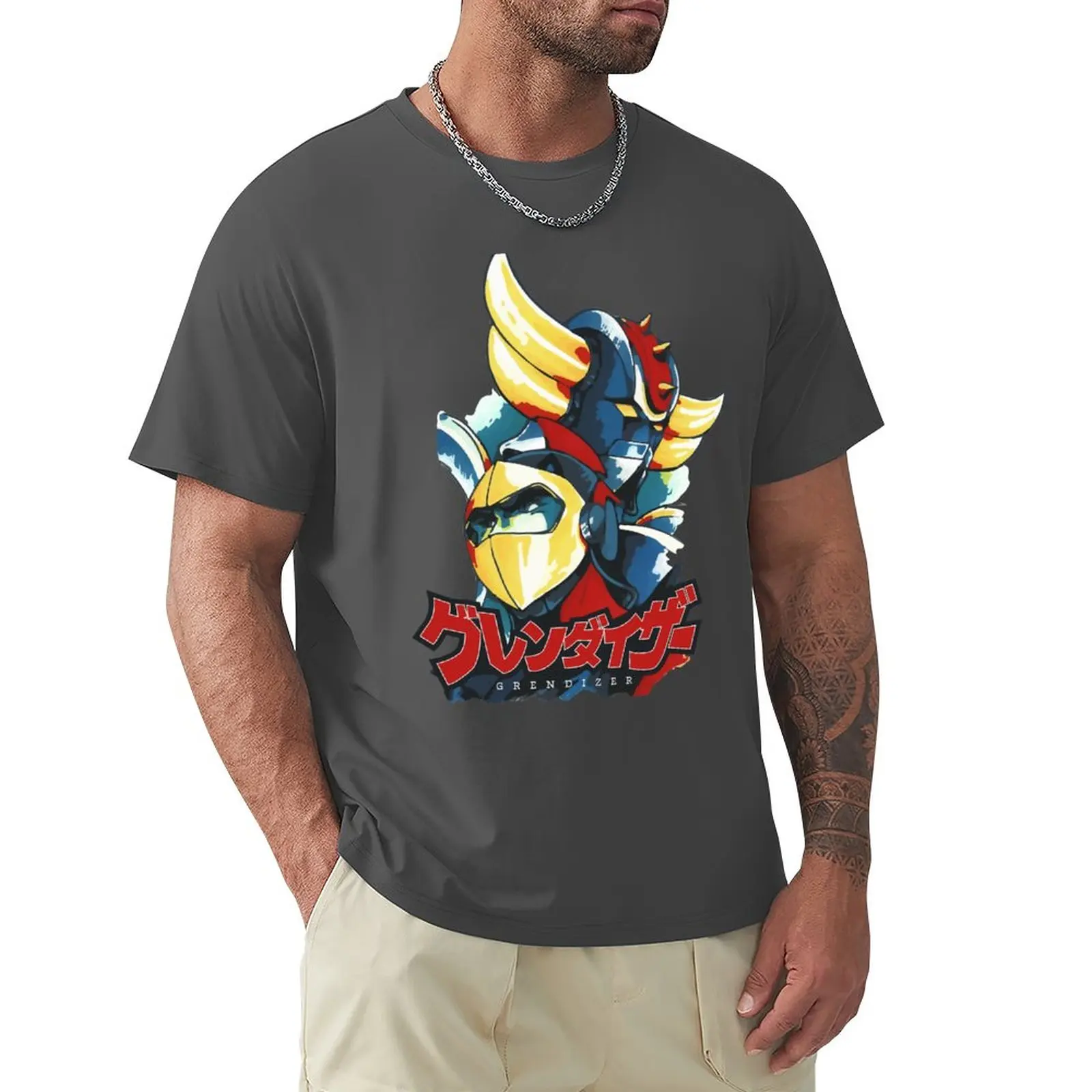 T-Shirt Grendizer E Duke Fleed T-Shirt Per Un Ragazzo Magliette Grafiche Magliette Slim Fit Per Uomo