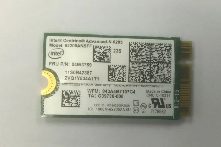 Nuova Scheda Wireless Per Lenovo Thinkpad Helix X1 Carbon Wifi Card 04 W3769 Per Intel Advanced N 62205An 62205Ansff Sff
