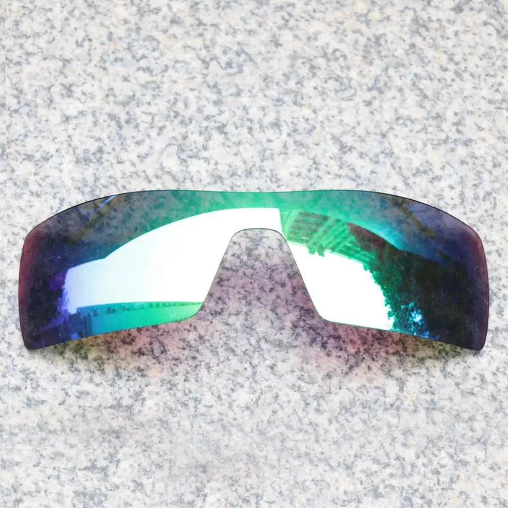 E.O.S Polarizzati Maggiore Lenti Di Ricambio Per Oakley Occhiali Da Sole Oil Rig-Verde Smeraldo Polarizzati Specchio