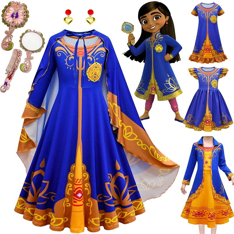 2024 Disney Mira, Royal Detective Dress For Girls Clothes Kids Cosplay Party Masquerade Costume Bambini Junior Girl Clothing