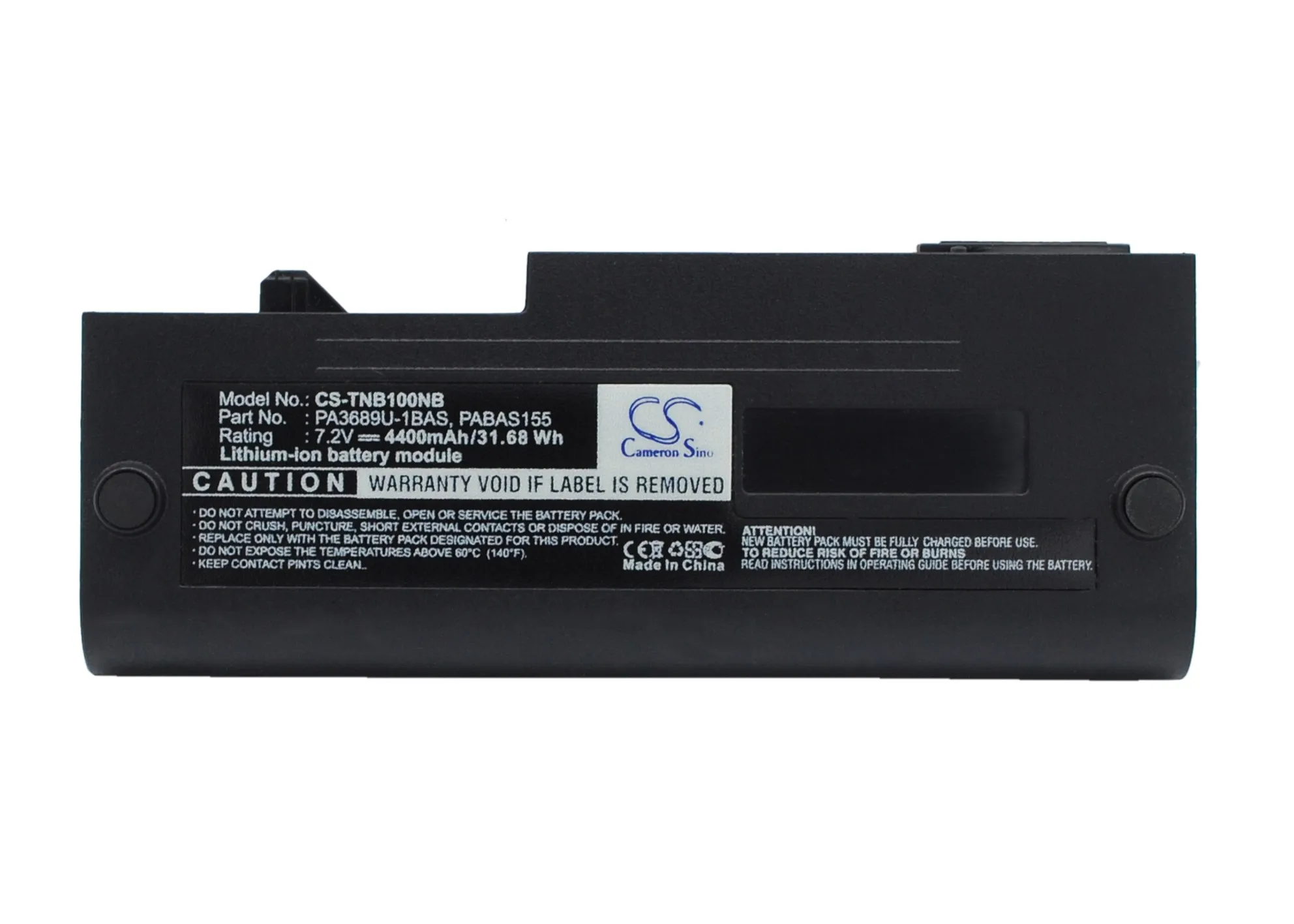 4400Mah Pa3689U-1Bas Pa3689U-1Brs Pabas155 Pabas156 Batteria Per Toshiba Netbook Nb100 N270 Pll10E-00X0 Netbook Nb100-128 Netbook