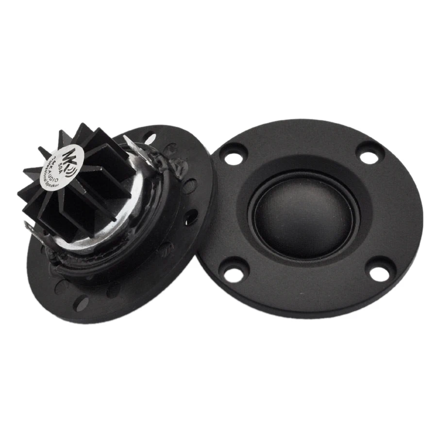 Altoparlante Tweeter 6 Ohm 30W Hifi Soft Dome Silk Film Neodimio 2 Pezzi