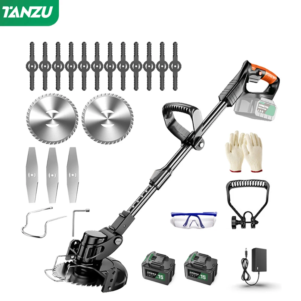 Tosaerba Elettrico 21V Palmare 1880W Tagliaerba Tagliaerba Lunghezza Regolabile Con Batteria Potatura Da Giardino Senza Fili