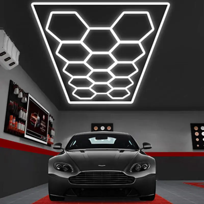 Nine Palace Grid Lamp Car Beauty Shop Soffitto Lampada A Nido D'Ape Space Cabin Lamp Film Coating Workshop Car Wash Room Lamp