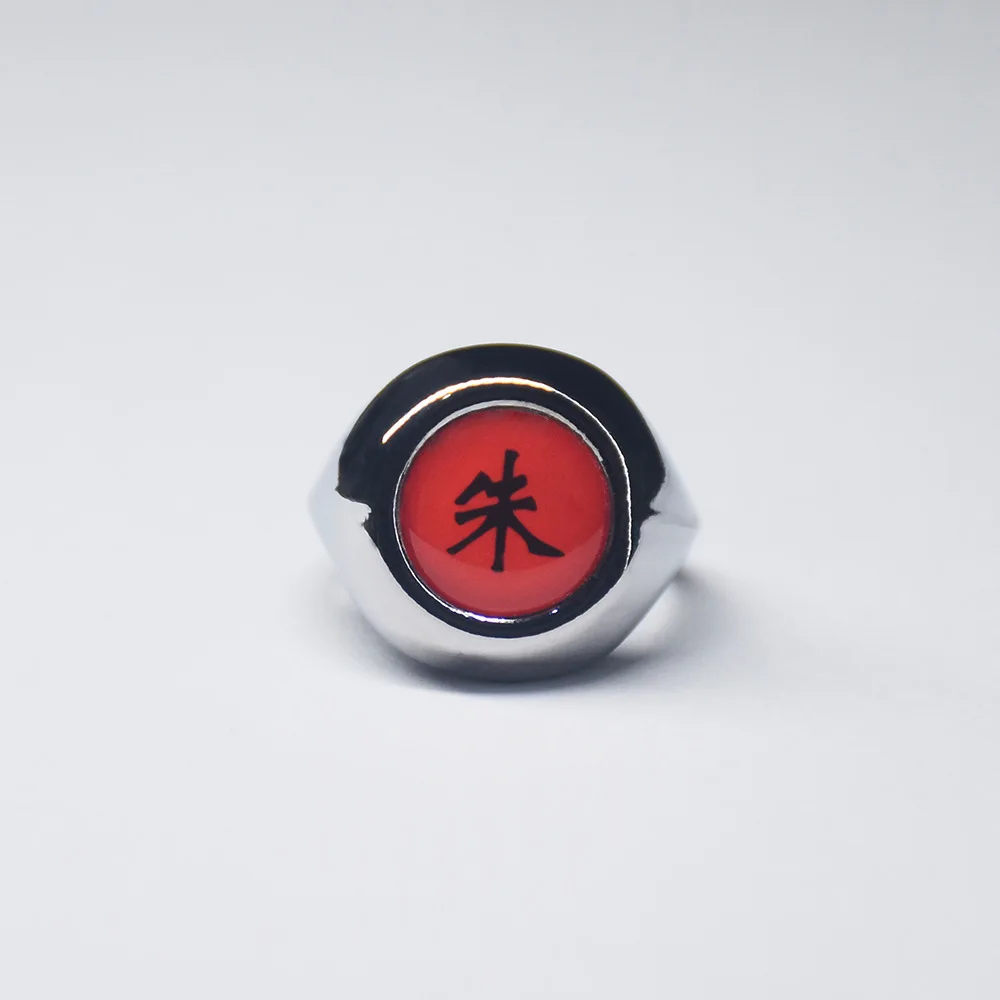 Anime Cosplay Akatsuki Rings Itachi Metal Ring Finger Adult Ninja Accessory Figure Gifts