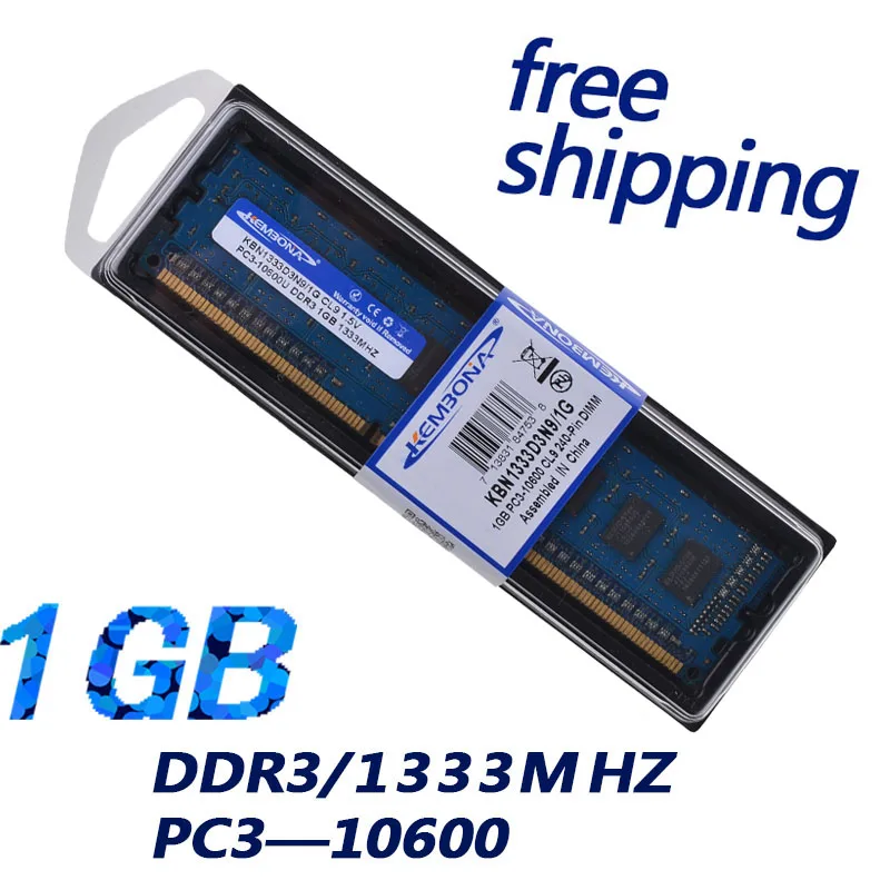 Kembona Spedizione Gratuita Pc10600 Desktop Full Compatibile Ddr3 Ram 1Gb 1333Mhz