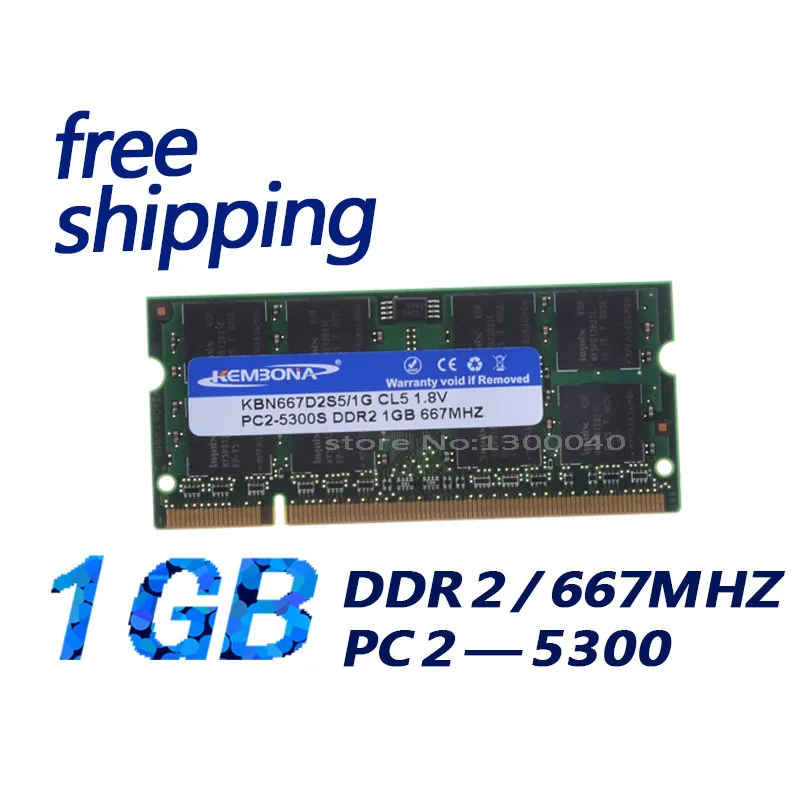 Kembona Sigillato Ddr2 667 1Gb (Per Tutte Le Schede Madri) Mhz Pc2 5300 1Gb 200Pin Per Memoria Ram Per Notebook Portatile