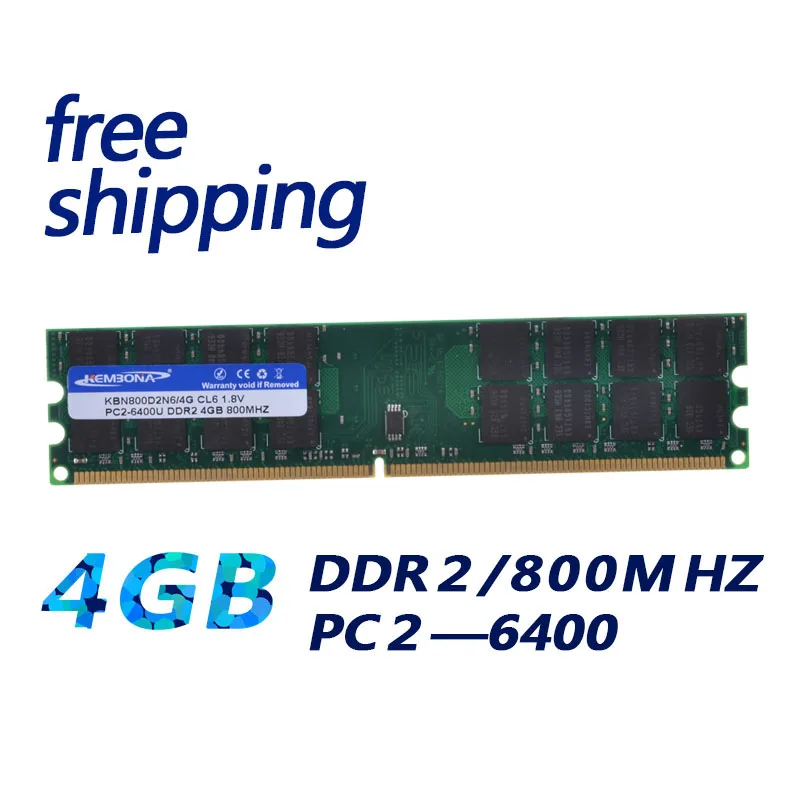 Kembona Best Sell Pc2-6400 Pc Desktop Ddr2 4Gb 800Mhz Memoria Ram Memoria Solo Per A-M-D Pc Desktop Spedizione Gratuita