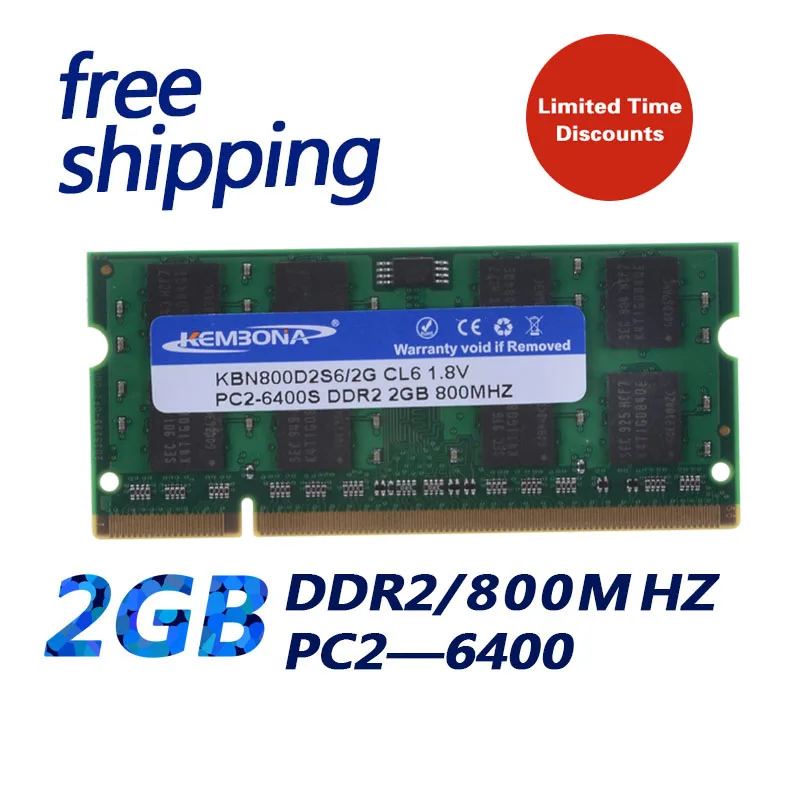 Kembona Ddr2 Notebook Ddr2 Ram Da 2Gb Con Marchio E Chip Originali 200Pin 1.8V 16Chip