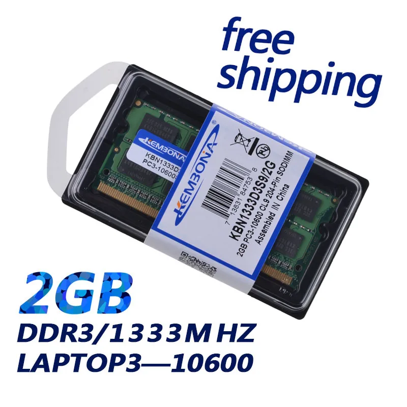 Kembona Spedizione Gratuita!!! Nuova Memoria Ram Per Laptop 2Gb Ddr3 1333Mhz