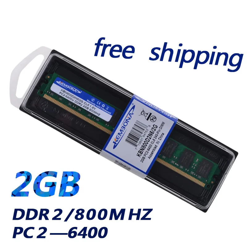 Kembona Memoria Ram Testata Pc Desktop Longdimm 2Gb Ddr2 Ram 800Mhz Per Tutte Le Schede Madri Pc 6400 Spedizione Gratuita