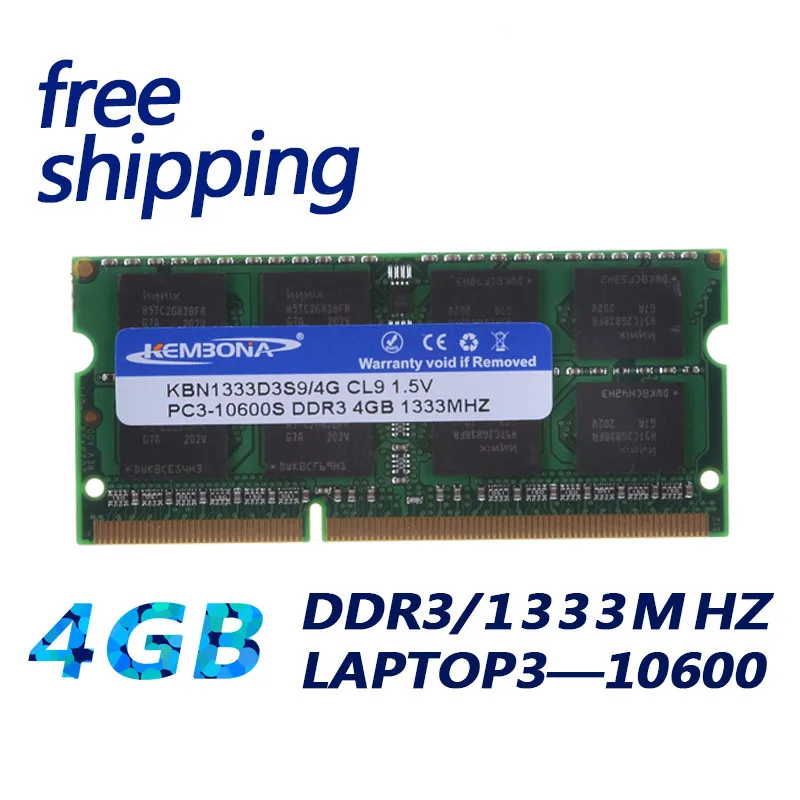 Modulo Di Memoria Ram Per Laptop Vendita Calda Kembona Nb Laptop Ddr3 4Gb 1333Mhz Sodimm Pc10600