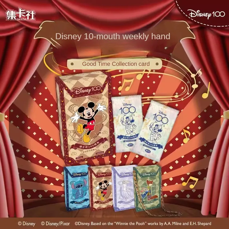 Card Fun Disney Cards Disney 100 Anni Di Good Times Collection Card Girl Gift Blind Box Regali Per Bambini Cards Box Paper Hobby