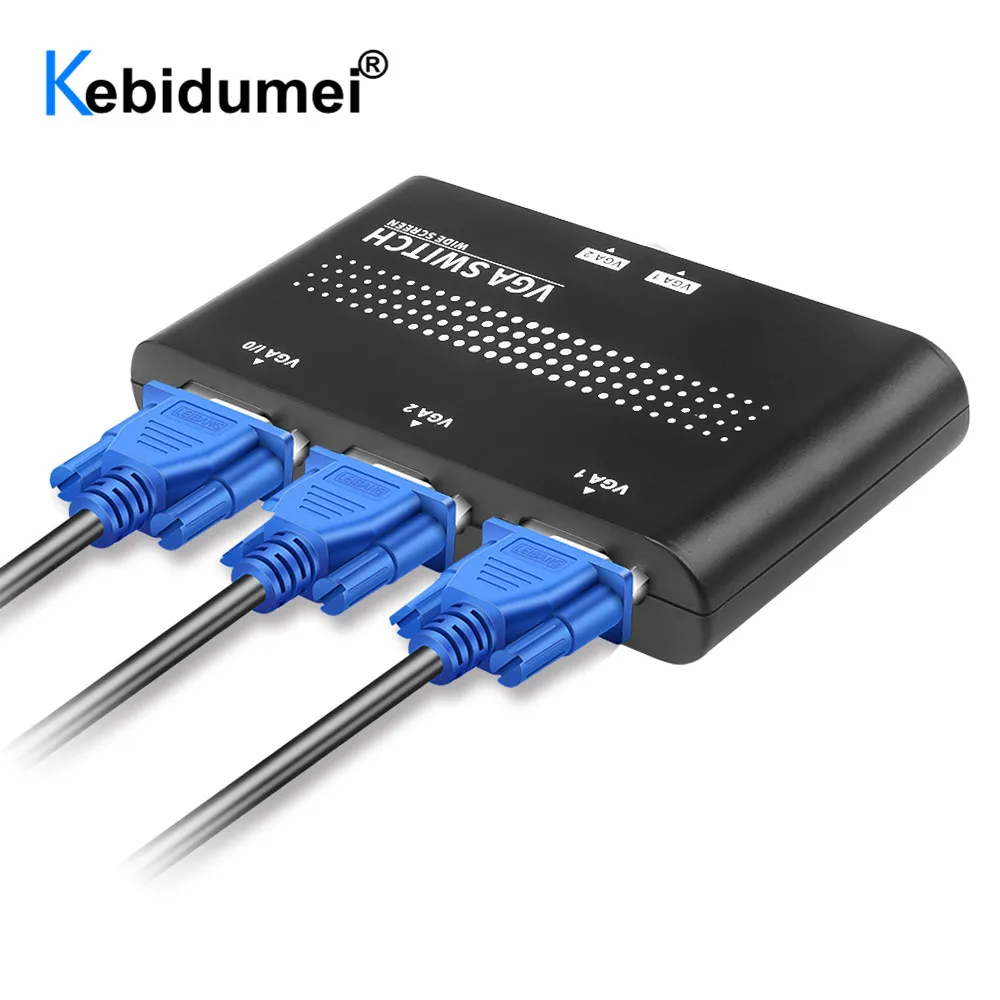 2 Porte Vga Switcher Splitter 2 Modi Video Vga Interruttore Adapter Converter Box Per Pc Accessori Per Monitor