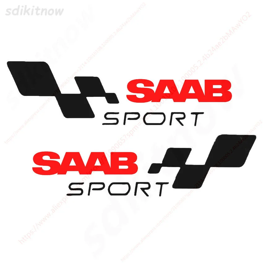 2 Pz/Lotto Car Body Window Racing Sports Racing Pvc Sticker Vinly Decal Styling Per Svezia Saab 9-3 9-5 93 95 900 Accessori