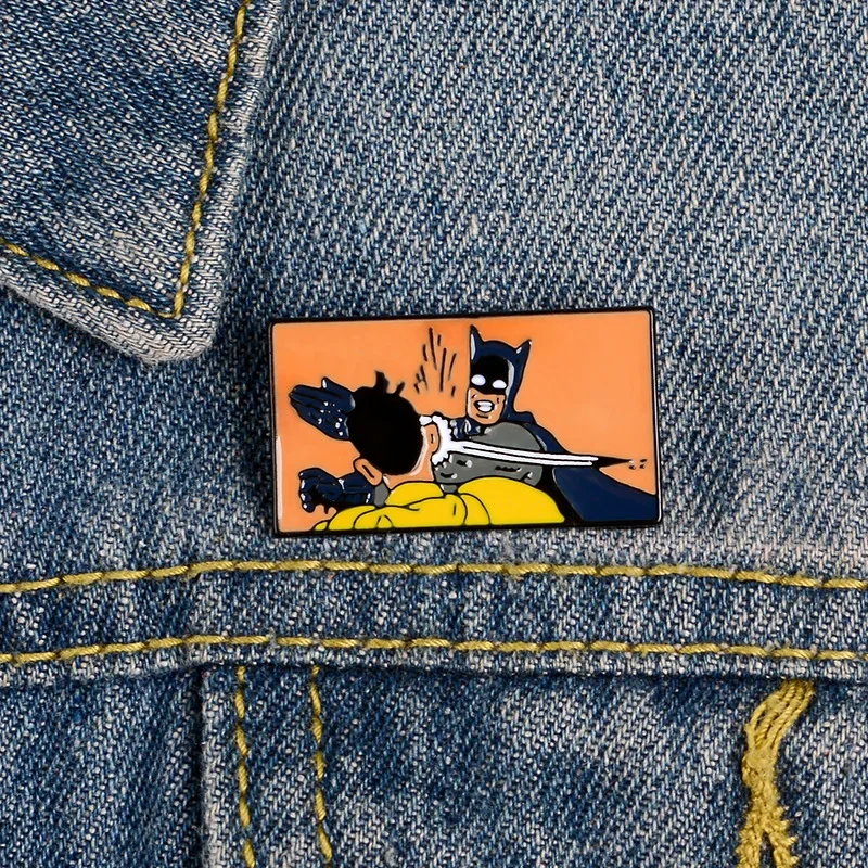 Marvel Superhero Iron Man Batman Badge Spille In Metallo Smaltato Per Accessori Zaino Pulsante Avengers Spille Divertenti Creative