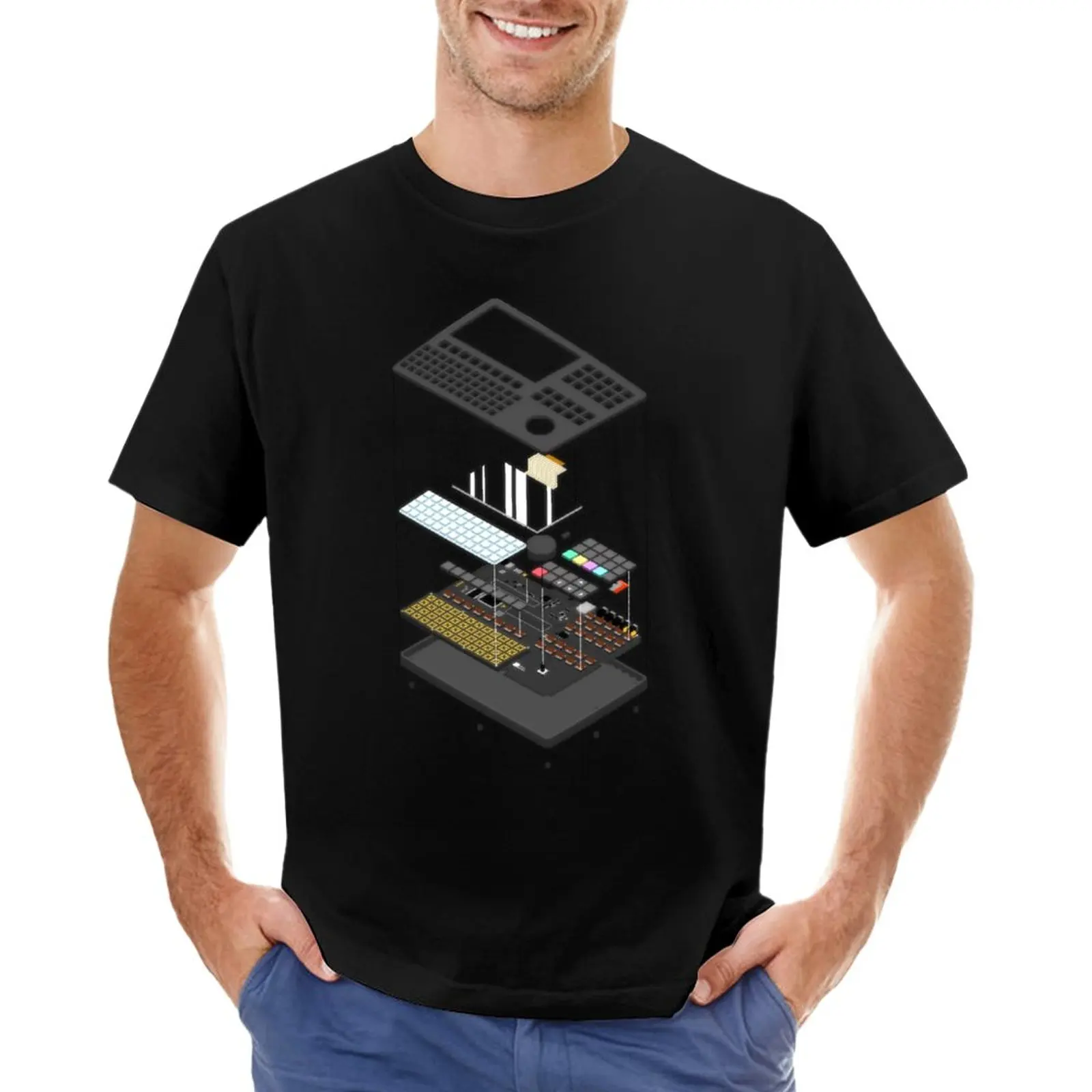 Polyend Tracker Exploded View T-Shirt Tops Blondie T Shirt Tee Shirt Big And Tall T Shirts For Men