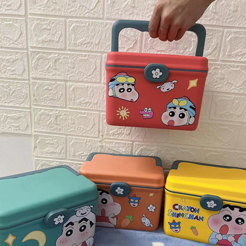 Crayon Shin Chan Medicine 21Cm Kit Creative Cartoon Portable Medicine Box Household Emergency Medicine Storage Boxes