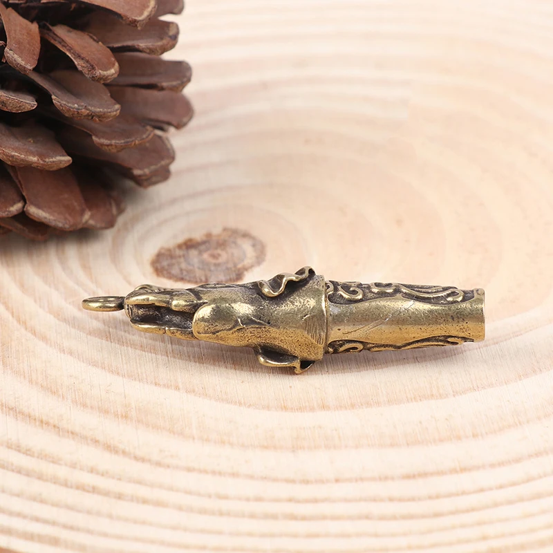 1Pc Survival Whistle Ottone Metallo Treble Training Wilderness Survival Pendant Elephant Whistle Portachiavi Antico Outdoor