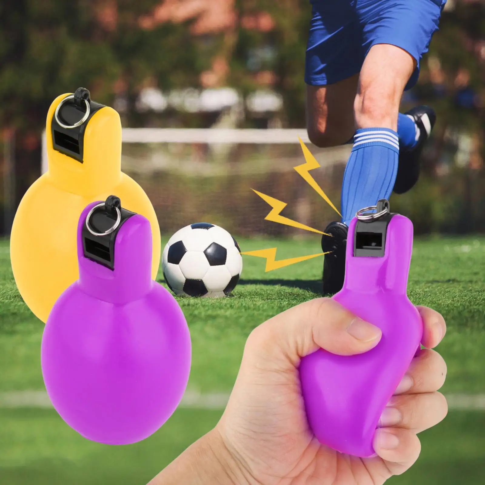 2X Hand Squeeze Fischietti Allenatori Fischietto Manuale Leggero Sport Fischietto Trainer Fischietto Per Trekking Escursionismo Insegnanti