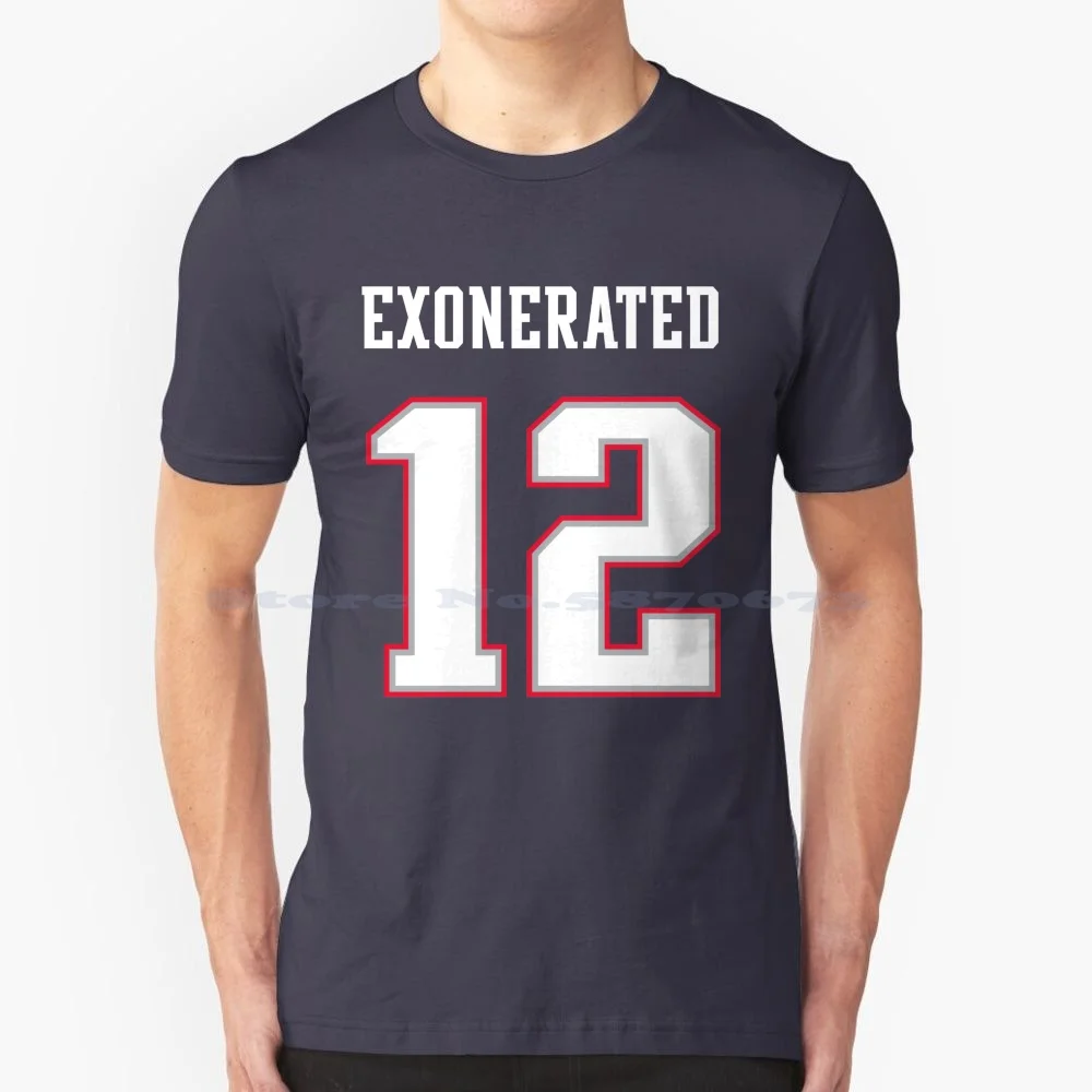 Brady Maglietta Scagionata 100% Cotone Tee Tom Brady Tom Fn Brady Tb12 Thomas Edward Patrick Fn Brady Rob Gronkowski Darelle