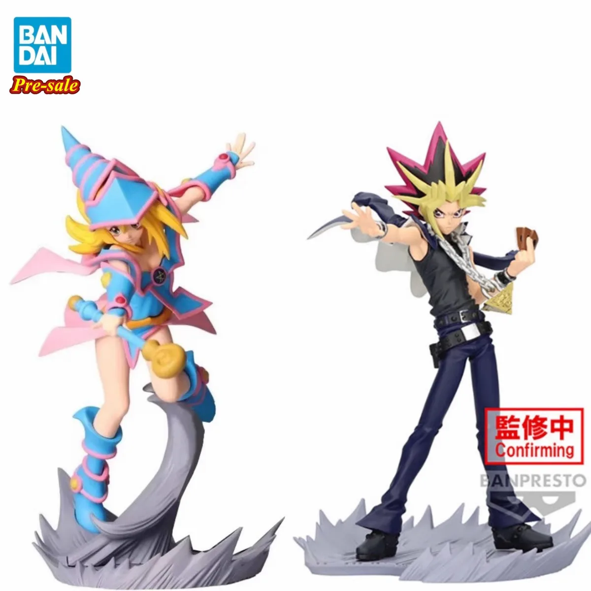 Originale Yugi Muto Dark Magician Girl Duel Monsters Anime Action Figure Toys Bandai Banpresto 13Cm Pvc Model Collector Regalo Per Bambini