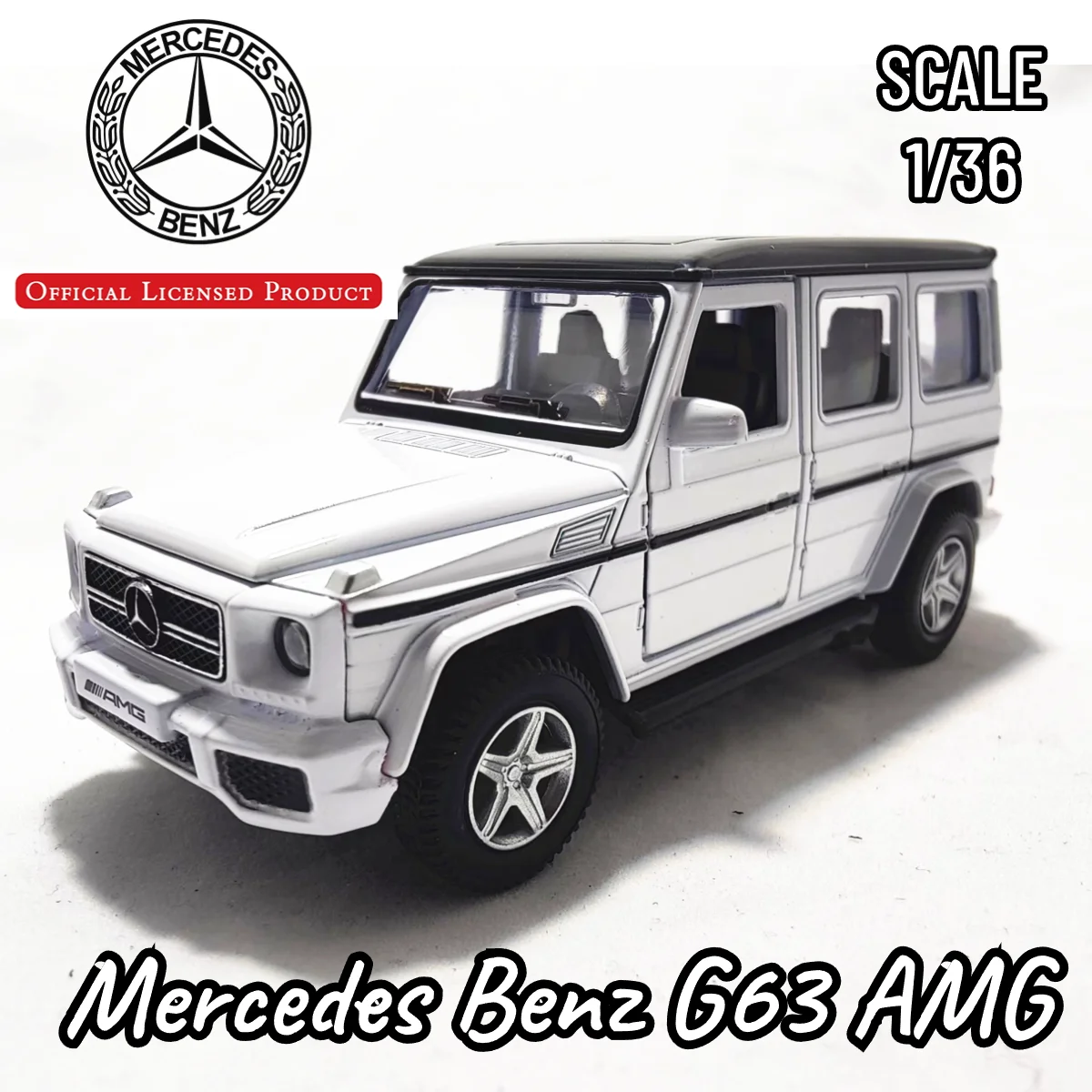 Scala 1/36 Mercedes G63 Amg Fuoristrada Modello Di Auto Replica Diecast Collection Veicolo Arredamento D'Interni Ornamento Regalo Di Natale Giocattolo