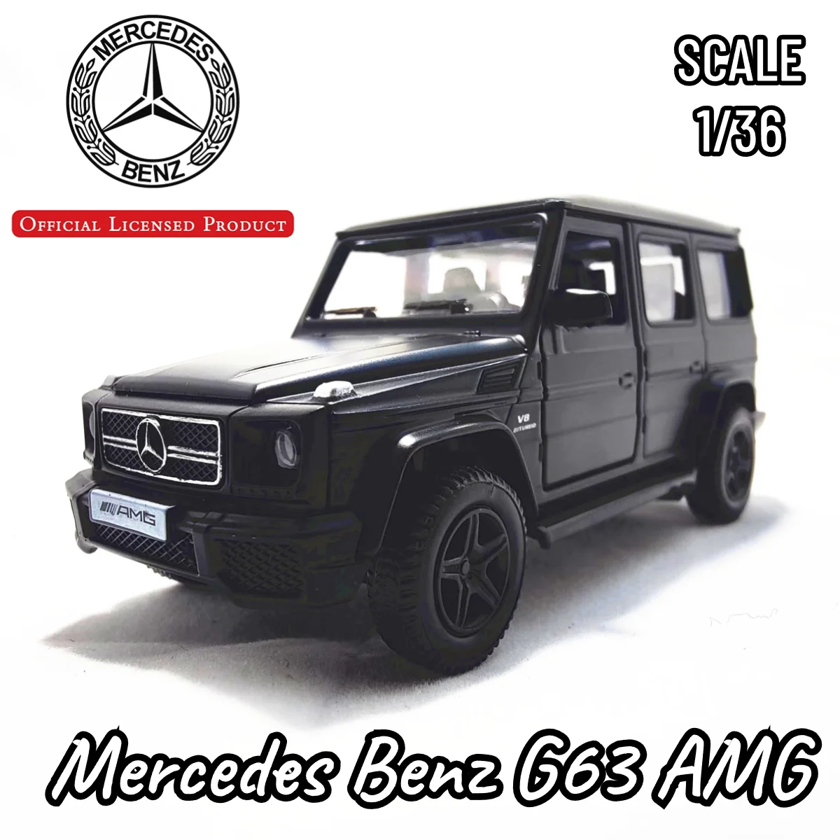 Scala 1/36 Mercedes-Benz G63 Amg Modello Di Auto Replica Diecast Collection Veicolo Arredamento D'Interni Ornamento Regalo Di Natale Giocattolo Per Ba
