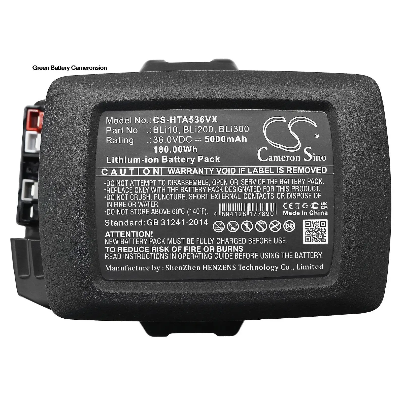 Greenbattery 5000Mah Per Husqvarna 436Lib 536 Lihe3 520 Ihd60 T535I Xp 115 Ipt4 Akkwusage 120I Hochentaster 530 Ipt5 Trimmer 536Lilx
