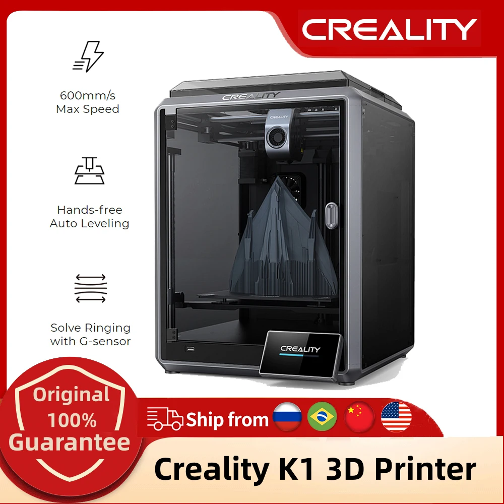 Creality K1 Speedy 3D Printer 600 Mm/S 20000Mm/S² Ad Alta Velocità Senza Sforzo Autolivellante Dual Fan Modello Cooling Creality Os