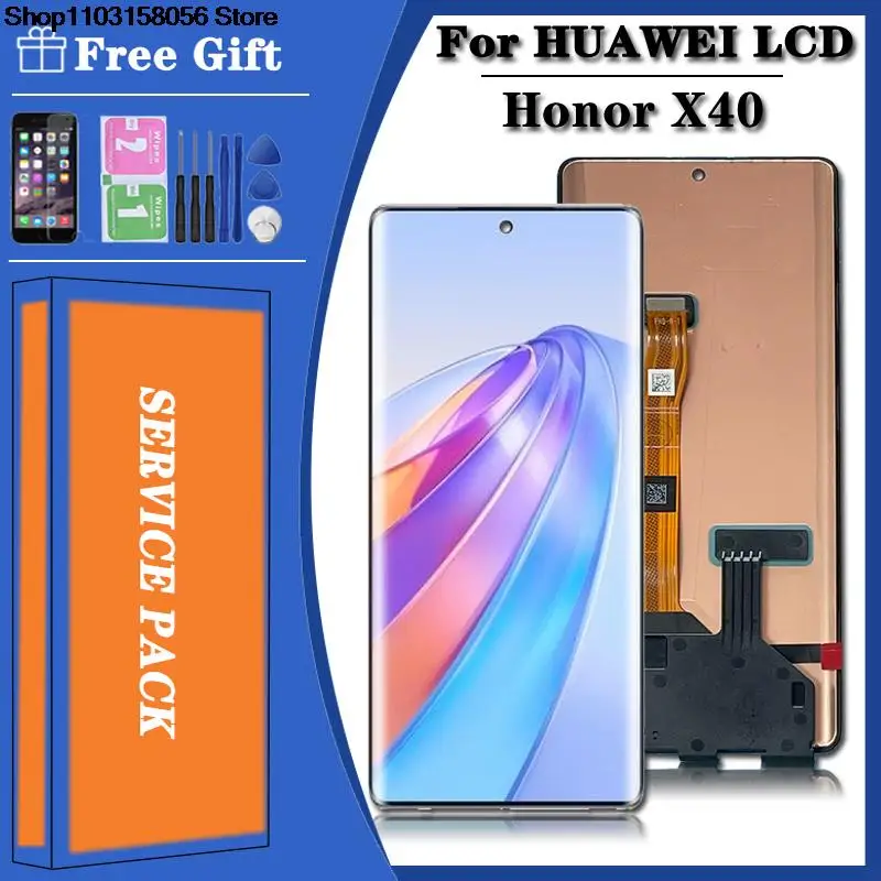 100% Originale Para Huawei Honor X40 Lcd X40 Tela Do Painel De Toque Digitador Para Honorx40 Display Lcd X40 Montagem Quadro