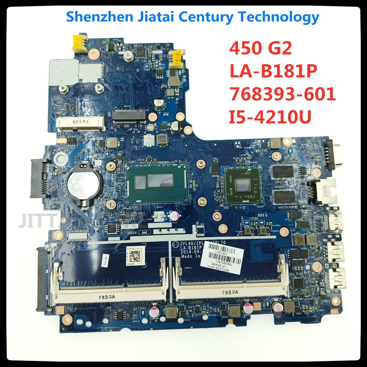 Per Hp Probook 450 G2 I5-4210U Sr1Ef Della Scheda Madre Del Notebook 768393-601 768393-001 216-0858030 Ddr3 Mainboard