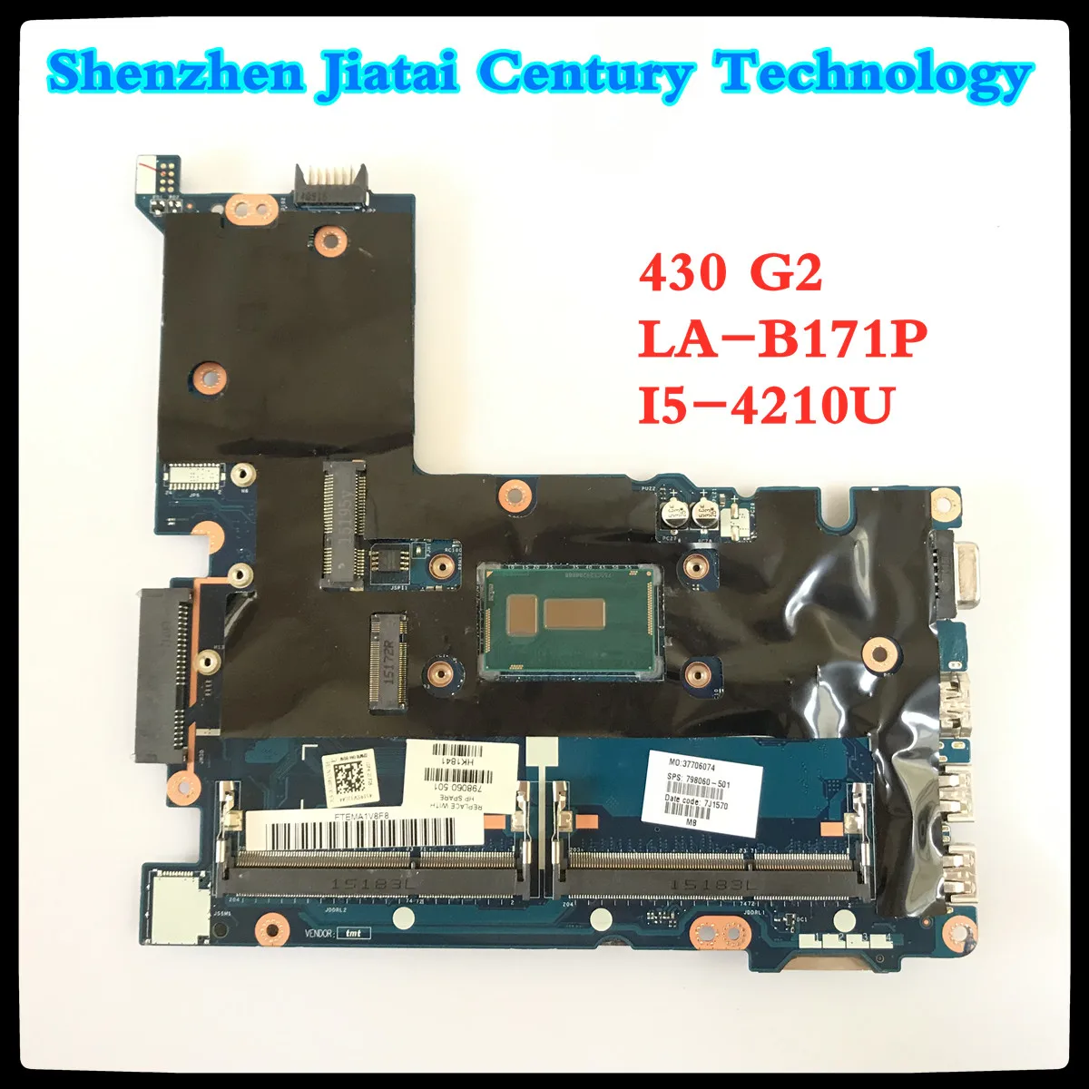 Per Hp Probook 430 G2 I5-4210U Mainboard Scheda Madre Del Computer Portatile Zpm30 La-B171P Sr1Ef Ddr3
