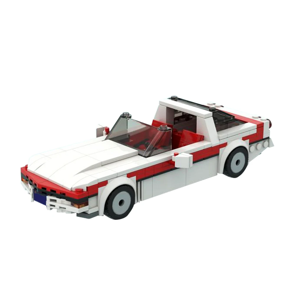 Moc Super Racing Vehicle Corvette C4 Building Blocks Model Car Bricks Speed Champions Corvette C4 Assemblaggio Fai Da Te Giocattoli Per Bambini Regali