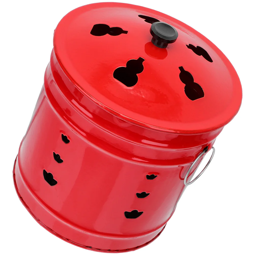 Burn Inceneritore Fire Barrel Cage Pit Burning Can Bin Yard Garden Bucket Waste Outside Barili Metallo Falò Foglie Di Carta