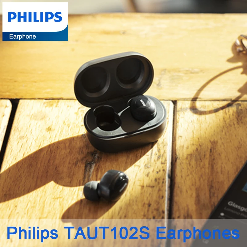 Auricolare Originale Philips Taut102S Cuffie Bluetooth 5.1 Wireless Auricolari Stereo Hifi Con Microfono Hd Cuffie Per Chiamate