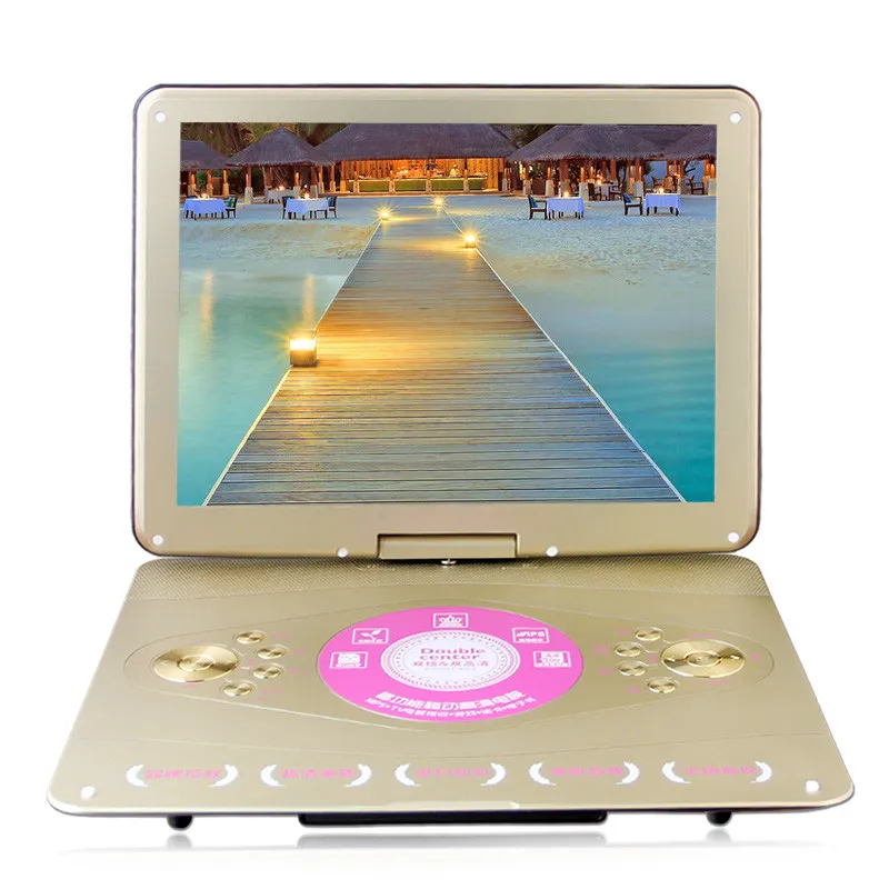 20 Pollici Mobile Dvd Lcd Srceen Portatile Vcd Evd Player Con Tv Player Card Reader Widescreen Lettore Di Dischi 3D Effetti Gioco Altoparlante
