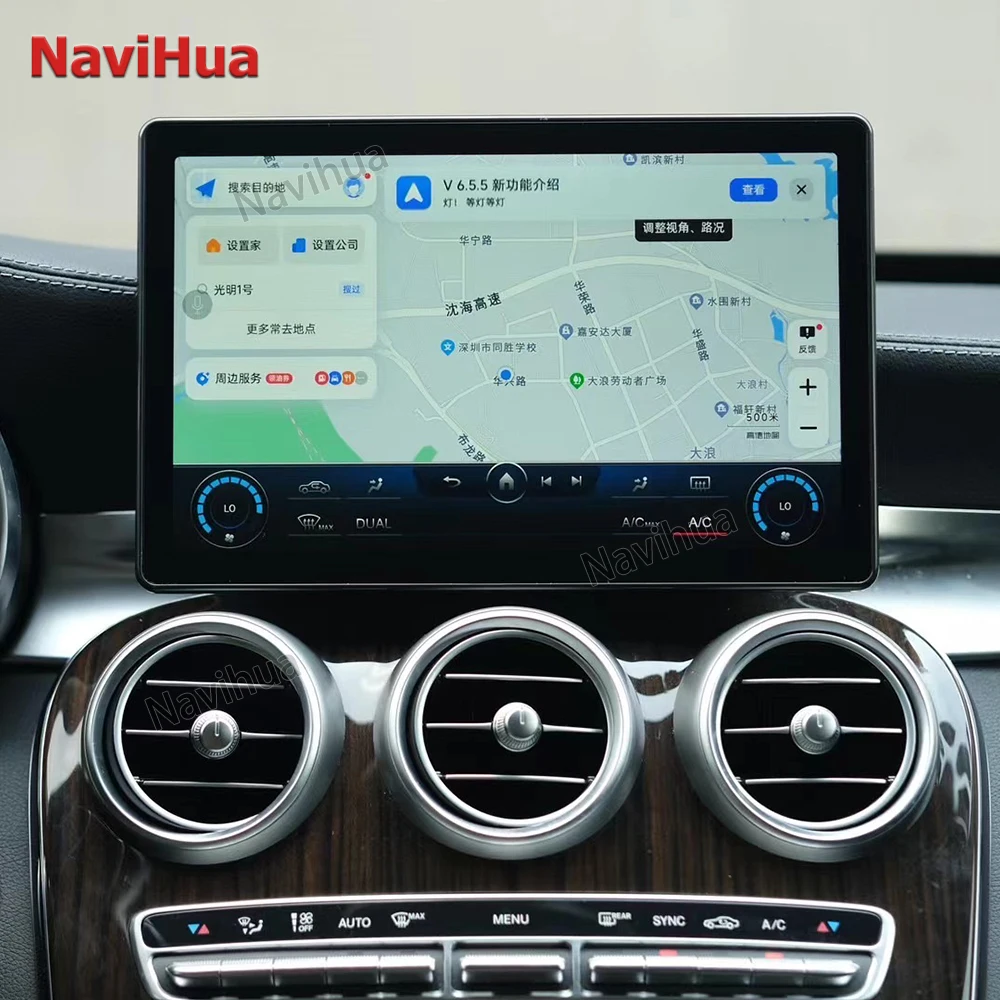 64G Autoradio Android Head Unit Upgrade Per Mercedes Benz W205 Glc X253 Sistema Android Car Multimedia Player Carplay Tablet