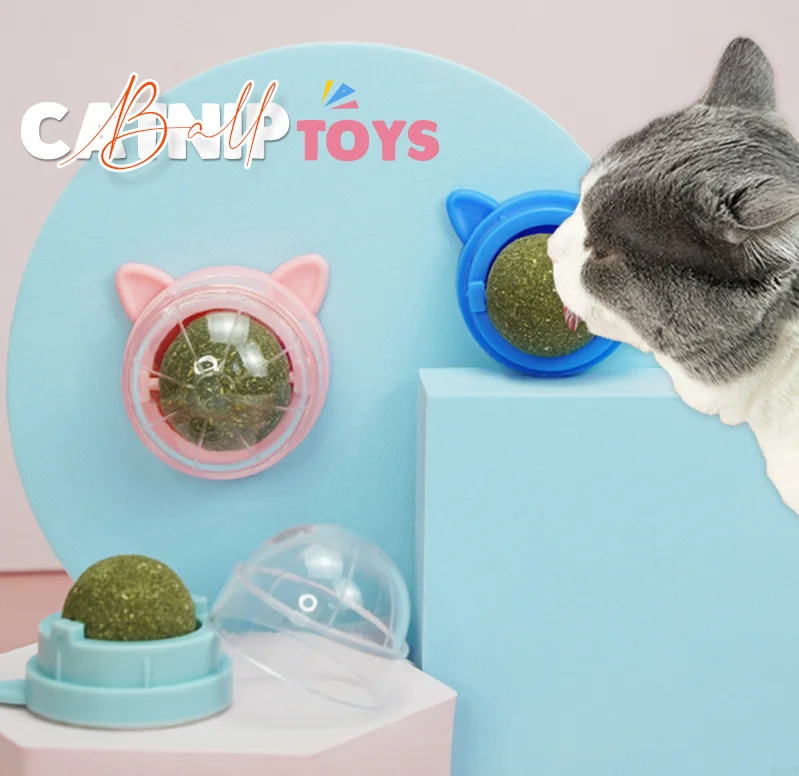 Healthy Cat Catnip Interactive Ball Catnip Tumbler Cat Candy Leccare Snack Cat Feeding Puzzle Toy Fun Food Ball Smart Cat Toys