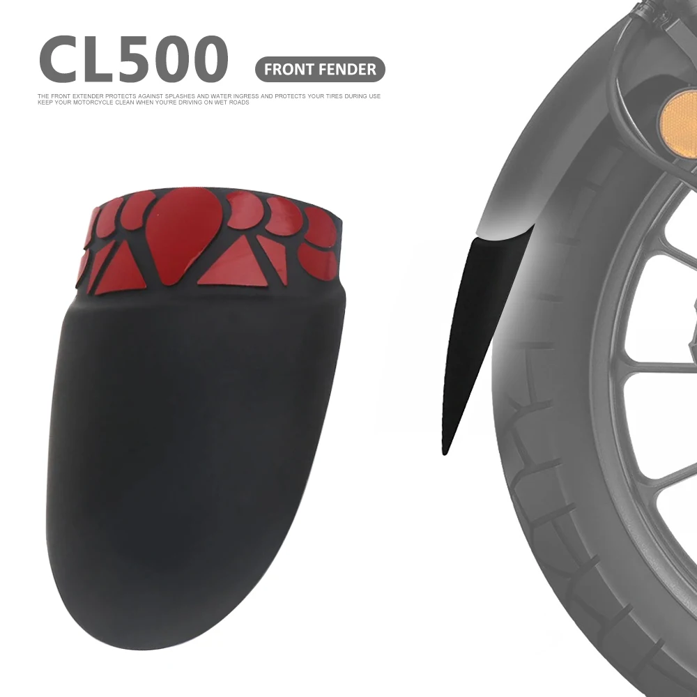 Nuovo Cl500 2023 2024 Extender Parafanghi Moto Parafango Anteriore Splash Guard Accessori Per Honda Cl 500 Cl500 Cl500