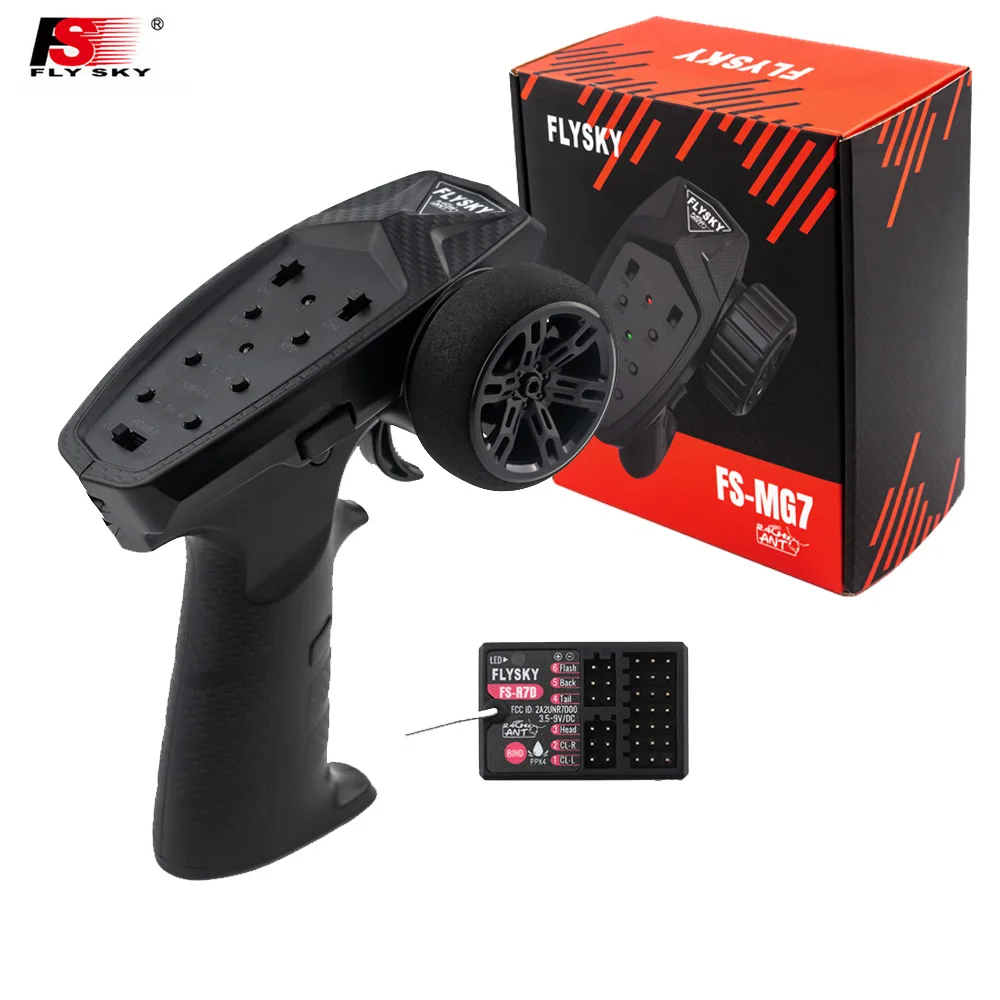 Flysky Fsmg7 Fs-Mg7 2.4G 7Ch Ant Protocol Radio Remote Controller Trasmettitore Fs-R7D Fsr7D Ricevitore 7 Canali Per Rc Car Rc Boat