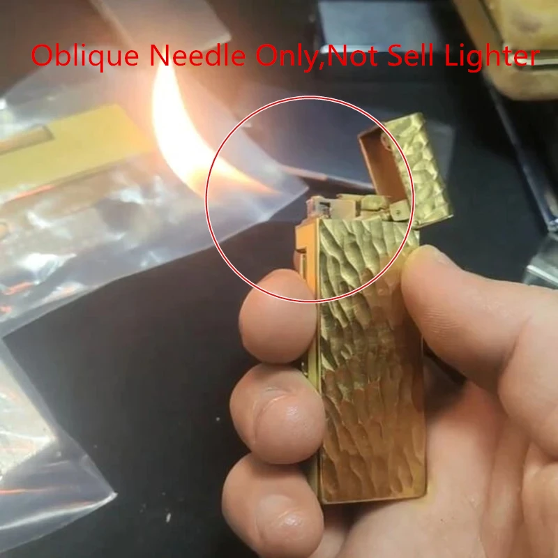 Ago A Gas Obliquo In Metallo Per Dunhill 1/2/3/4/5 Generazione Accendino Transform To Oblique Fire Pipe Lighter Parti Di Riparazione Refit Fai Da Te