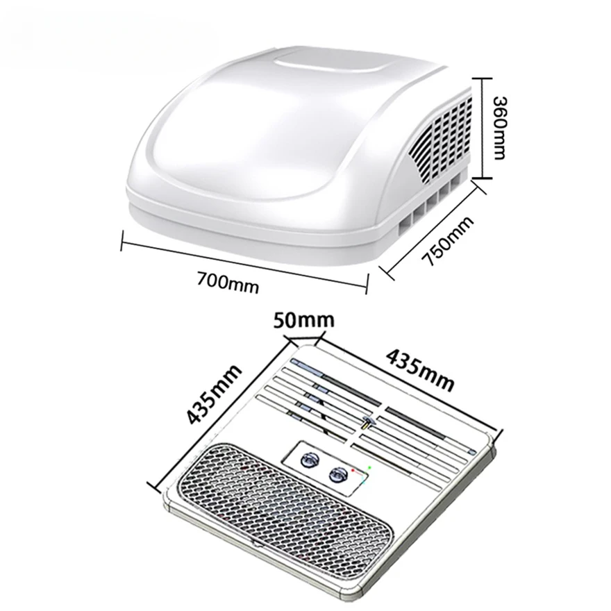 Rv Roof 220V Inverter Condizionatore D'Aria Camper Caravan Aria Condizionata Condizionatore D'Aria Sul Tetto Rv Ac Units