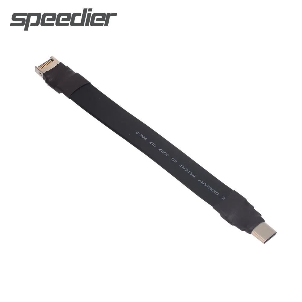 20Gbps Usb 3.2 Gen 2X2 Tipo C A 19/20P Tipo E Adattatore Per Cavo A Nastro Piatto Schermato Maschio A Maschio 20P Per Itx/Atx Mainboard A4 Case
