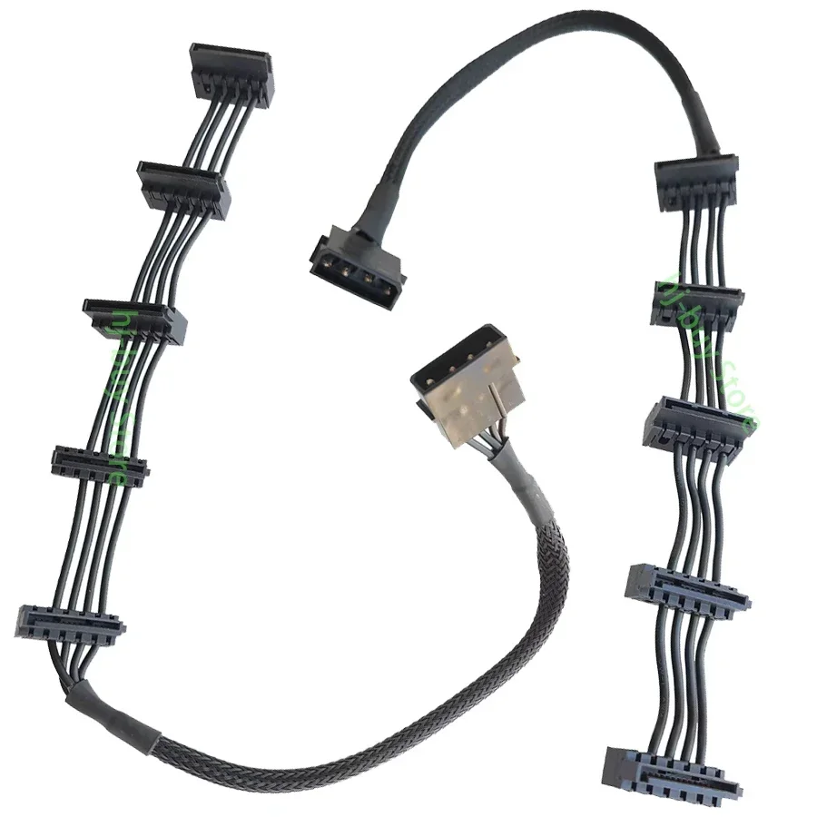 Atx 4Pin 4P Ide Molex A 5 Sata Serial Ata Cavo Di Alimentazione Cavo Di Alimentazione Cavo Per 3.5 2.5 Hdd Ssd Cage Case Cd-Rom 15.7In 40Cm In Su Dwon